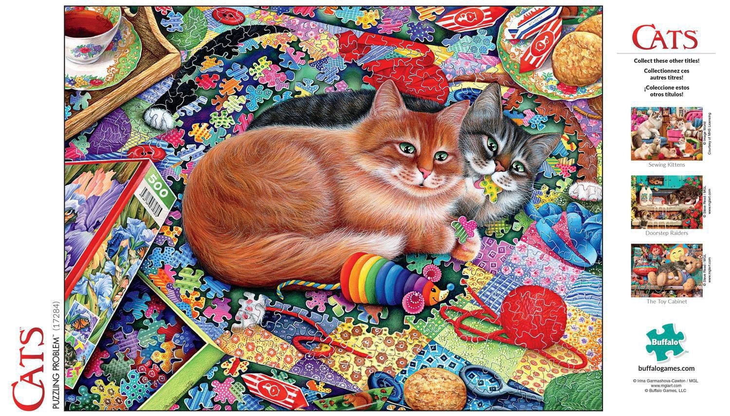 Buffalo Games - Cats - Puzzling Problem - 750 Piece Jigsaw Puzzle