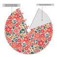 thumbnail image 2 of Sikiie Small Coral Red Flowers 30-48 inches {designName} Print Christmas Tree Skirt Snowman Xmas Tree Skirt with Edge Christmas Decorations for Holiday Party48", 2 of 7
