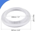 thumbnail image 2 of Reemplazo de anillos de soporte para lámpara Uxcell E26/E27, adaptador de anillo para pantalla de lámpara, paquete de 6 en blanco, 2 of 5