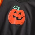 thumbnail image 6 of URMAGIC Toddler Baby Girls Boys Contrast Color Sweatshirt Halloween Long Sleeve Pullover Fall Patchwork Outwear Tops 0-24 Months, 6 of 10