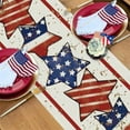 thumbnail image 6 of Giyblacko Clearance 4th Of July Table Runner America Flag Stripe Patriotic Table Runners Memorial Day Independence Day Vintage Kitchen Dining Home Party Decor, 6 of 6