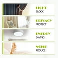 thumbnail image 4 of 1 panel de cortina para puerta - Cortinas para puerta corrediza de vidrio con bolsillo para varilla que oscurecen la habitación, bloqueo de luz para puerta francesa delantera $1 Panel de cortina para, 4 of 7