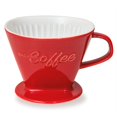 thumbnail image 1 of Cafetera de goteo Creano XXL de porcelana roja, 800 g, 1 of 8