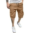 thumbnail image 1 of SEMIMAY Male Summer Solid Color Plus Size Casual All Shorts Fashionable Woven Cargo Pants With Pockets, 1 of 8