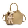 thumbnail image 1 of Bolso de mano tipo cubo de cuero suave de alta calidad para mujer, nuevo estilo 2025, bolso de mensajero de hombro informal y sencillo para desplazamientos diarios., 1 of 5