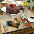 thumbnail image 5 of CounterArt "Rooster" 4-Pack Reversible Flexible Plastic Tabletop Placemats, 5 of 7