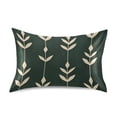 thumbnail image 7 of Yayeee Pillowcase Queen Size Set of 2 Satin Wrinkle Resistant Pillow Case, Green Plants, 7 of 7