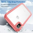 thumbnail image 6 of Case for iPhone Xs Max Case Slim Dropproof [Defend from Drop/Scratch/Slip/Fingerprint] Clear Acrylic Hard Back Soft TPU Bumper Hybrid Phone Cover for iPhone Xs Max-Red, 6 of 16