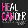 thumbnail image 6 of Wild Bobby, Breast Cancer Awareness Heal Cancer Faith Jesus Believe Front and Back Unisex Tee , Black, Small, 6 of 6