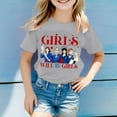 thumbnail image 2 of Big Girls Will Be Girls Printed Short Sleeved Crewneck Printed T Shirt Top Clothes Grey Size 8-9T, 2 of 4