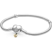 Pandora Disney Princess Pandora Moments Heart Snake Chain Bracelet