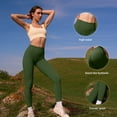 thumbnail image 5 of OQQ Women's 2 Piece Yoga Legging Seamless Workout High Waist Butt Liftings Athletic Leggings, 5 of 7