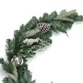 thumbnail image 5 of Holiday Time PL 8ft Plastic White Berry Ball Wreath Home Decor, 5 of 5