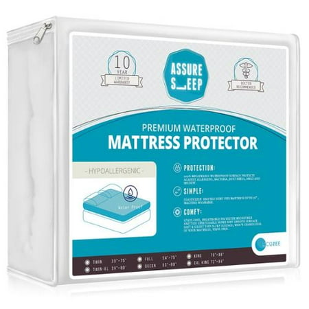 Assure Sleep Hypoallergenic Waterproof Vinyl Free Mattress ...