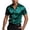 Green, variant on Yuhangmm Men Short Sleeve Dress Shirts Summer Satin Slim Fit Business Casual Fashion Top Purple XL