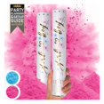 thumbnail image 1 of Gender Reveal Confeti Cannon PrimePure Pink, paquete de 2, 1 of 9