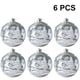 thumbnail image 1 of Juego de 6 bolas de árbol de Navidad colgantes bola transparente 6cm, 1 of 5