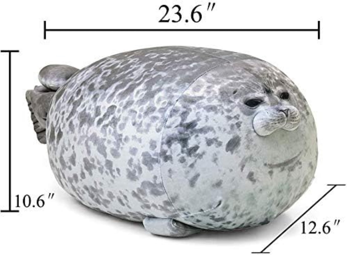 TYMZDYN Chubby Blob Seal Pillow,Stuffed Cotton Plush Animal Toy Cute Ocean