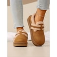 thumbnail image 5 of Women's Winter Faux Shearling Lined Clogs, Platform Faux Suede Mules with Metal Buckle, 5 of 5