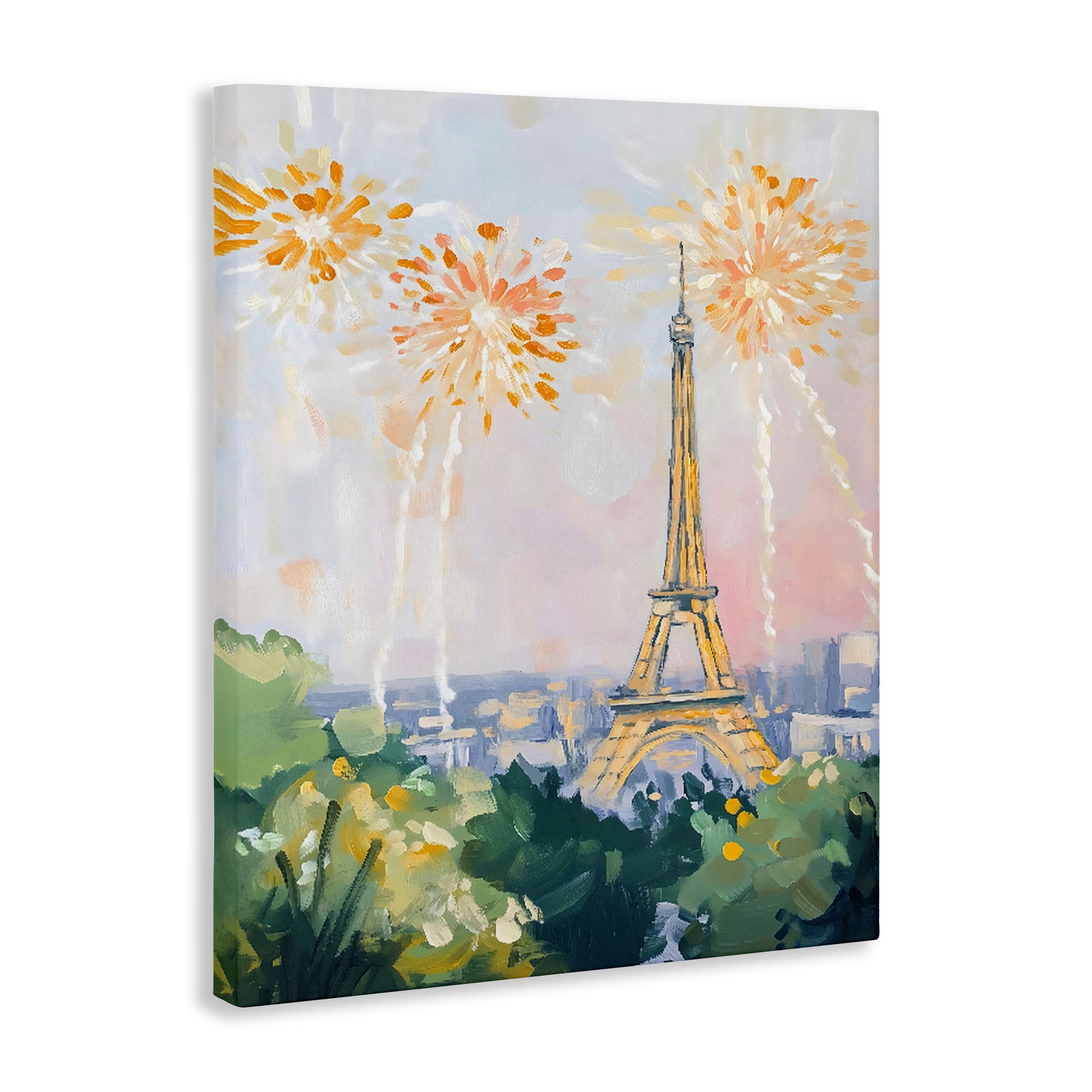 Stupell Industries Fireworks in Paris Canvas Wall Art, design by The Prints Vibe