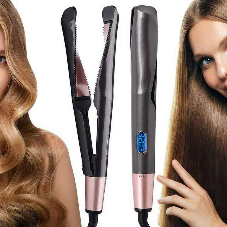 Kwalitydealz Wave Sleek 2 in 1 Twist Straightening Curling Iron