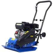 212cc 7.0HP 5600VPM Gas Vibration Compaction Force 20 x 14 inch Plate Compactor w/Built-in Wheel