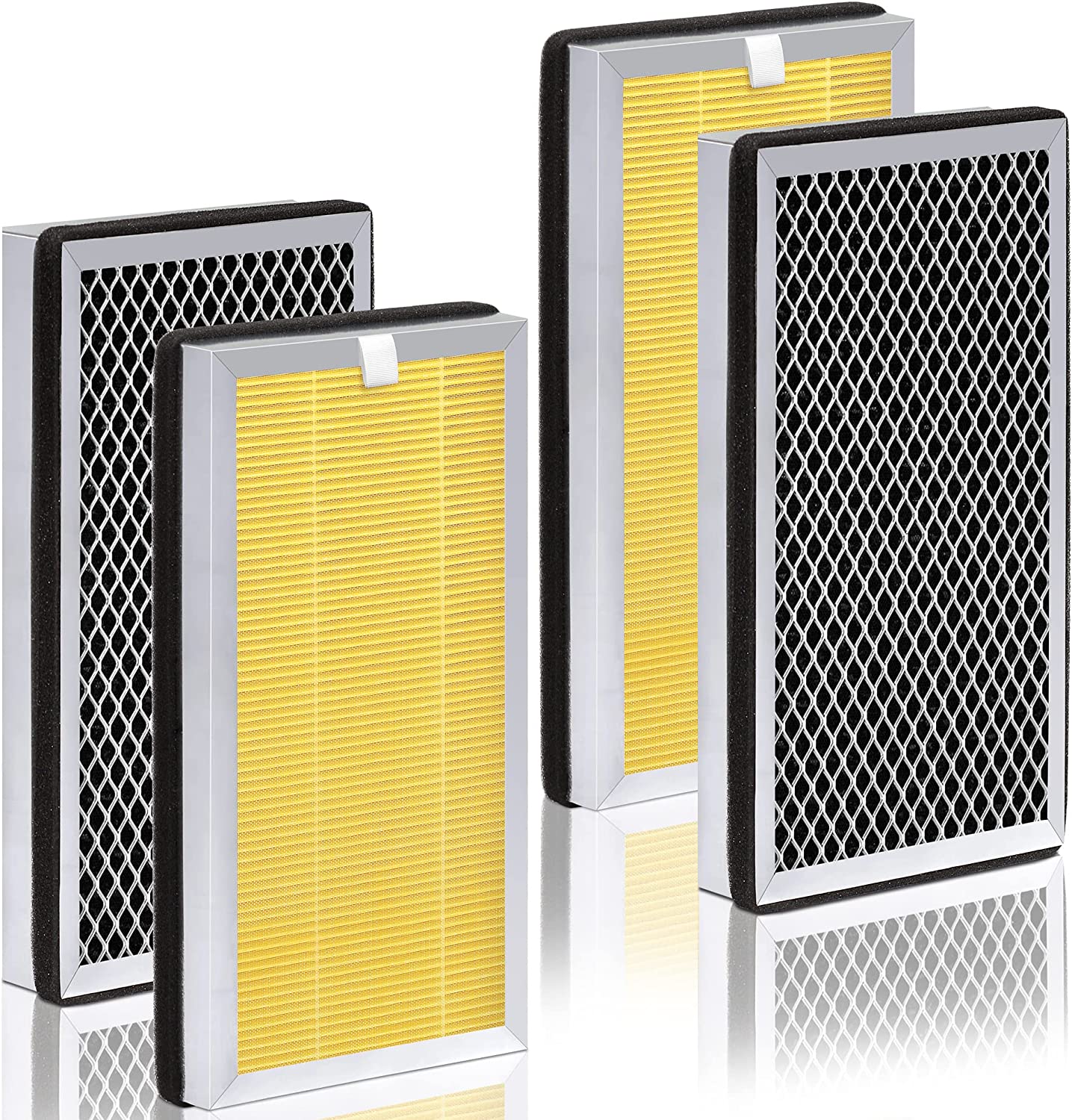 DAJDAH [Pet Allergy Ver.] MA15 Replacement Filters for MA15 Air Purifier Filters 4pcs/Pack