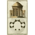 thumbnail image 2 of Deneufforge 16x24 Gold Ornate Wood Framed with Double Matting Museum Art Print Titled - Deneufforge Architecture II, 2 of 4