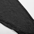 thumbnail image 4 of Wangmeiwg Women's Casual Pants - Solid Color Fashion Lace Hollow See-Through Cropped Pants forParties Black L, 4 of 8