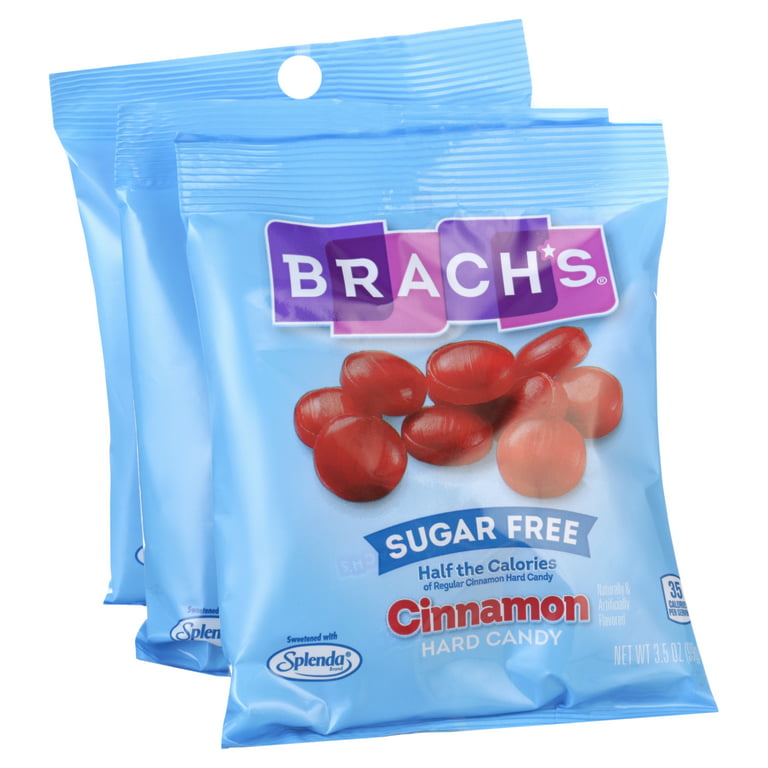 Brach's Sugar Free Cinnamon Hard Candy Bag, 3.5 oz (10 Ct) 