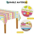 Easter Table Cover Easter Egg Tablecloth Disposable Plastic Rectangle