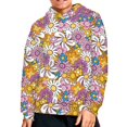 thumbnail image 5 of DISNIMO Girls Hippie Hoodie Kids 11-13 Flower Hoodies for Teen Girls Pullover Sweatshirt with Pockets Hooded Sweatshirts Boys and Girls Matching Clothes for Children Polyester Hoodie Youth Fall, 5 of 7