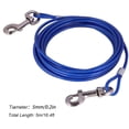 thumbnail image 2 of Câble d'Attache avec Fil en Acier Inoxydable Durable, Usage Mains Libres pour une Commodité Améliorée, Revêtement PVC Sans Couture pour Résistance à la Rouille et Entretien Facile, Idéal pour le Camping, 2 of 5