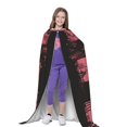thumbnail image 4 of Honeii Graphic Seal On Stripes Print Poncho Cape, Cloak Coat, Snuggly Hooded Wearable Blanket, Hooded Cape For Teenagers,Halloween Costumes-Large, 4 of 7