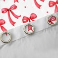 thumbnail image 4 of Castle Fairy Preppy Child Cartoon Bowknot Black Out Curtains,Polka Dots Curtains Pack of 2 (42x63 Each),Red White Bow Bedroom Curtains,Microfiber Bedroom Decor, 4 of 6