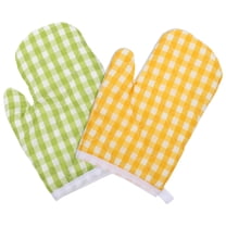 Niceauty Heat Resistant Oven Mitts for Kids Use Made of Polyester Assorted Color Perfect for Baking and Cooking 2 Pcs