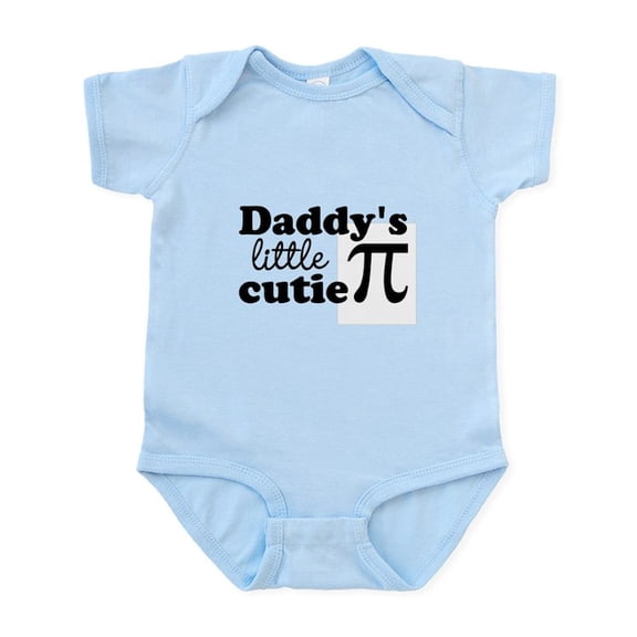 CafePress - Daddys Little Cutie Pi Body Suit - Baby Light Bodysuit, Size Newborn - 24 Months
