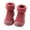 Wine Red, variant on LowProfile Baby Socks Kids Toddler Boys Girls Solid Warm Knit Soft Sole Rubber Shoes Sock Slipper Stocking