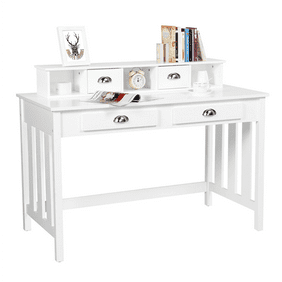 Legare 36 In White Writing Desk With Hutch Walmart Com