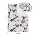 thumbnail image 5 of Dog Pattern with Hearts Duvet Cover and Pillowcase Set for Single Bedding, Bedroom Accessories for Kids Teens, 5 of 5