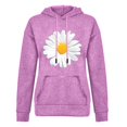 thumbnail image 4 of Aloohaidyvio Hoodies,Winter Ladies Long-Sleeved Pullover Print Round Neck Hooded Sweatshirt, 4 of 5