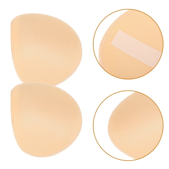 Luxshiny 2 Pairs Beige Embroidered Shoulder Pads for to Correct Rounded Shoulders