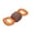 Brown, variant on Pet Life ® 'Chompter' Dura-Chew Plush Waterproof Tugging Nylon Dog Toy