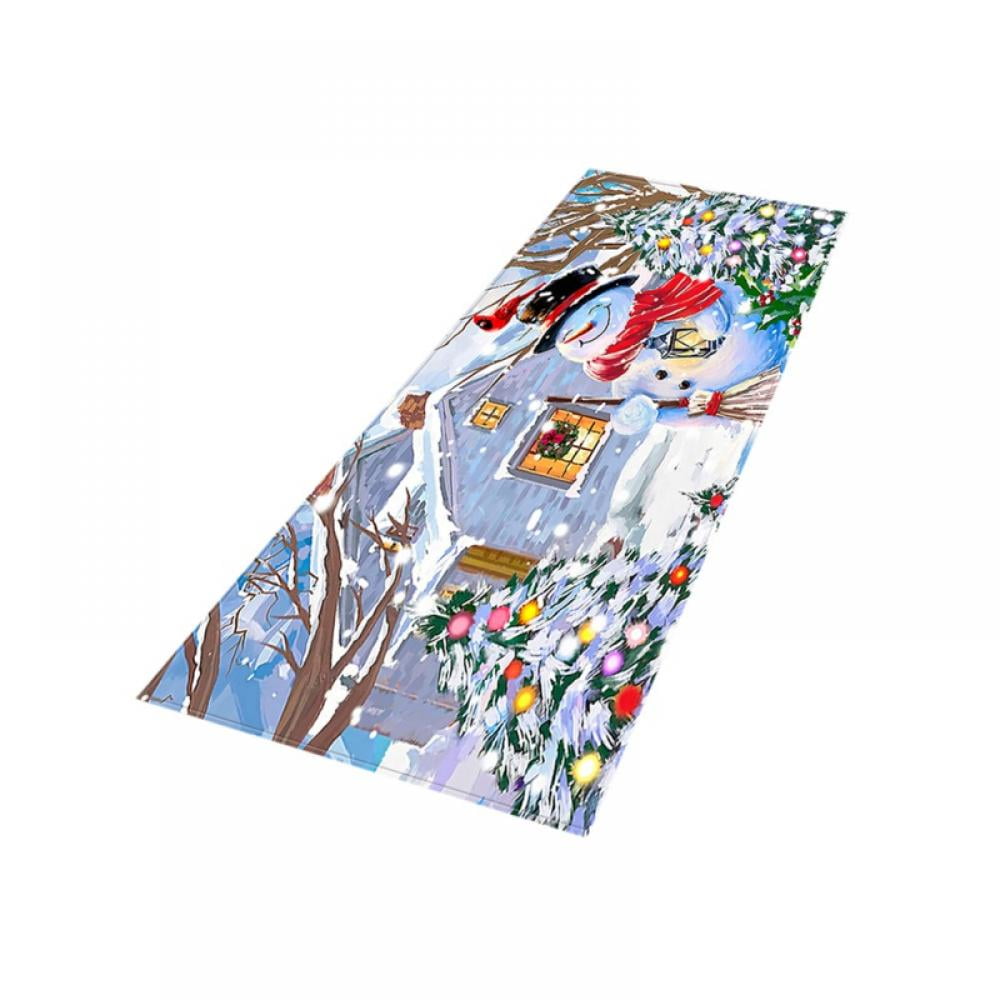 1pc Christmas Doormat Carpet In Ice & Snow World Theme, Modern Cartoon  Design Environmentally Friendly Material, Anti-slip And Absorbent Rug,  Small & Festive, Suitable For Living Room Bedroom Indoor Entrance And  Christmas