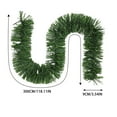 thumbnail image 3 of 1 Pc Garland | Christmas Garland for Christmas Decorations Indoor or Outdoor | Non-Lit Soft Garland Christmas Decorations | Green Holiday Decor | Home Garden Artificial Greenery, 118.11 Inch, Green, 3 of 4