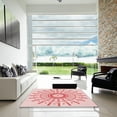 thumbnail image 6 of Ahgly Company Indoor Square Patterned Light Rose Pink Area Rugs, 3' Square, 6 of 6