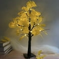 thumbnail image 1 of MesaSe LED Ginkgo Tree Light Tabletop Bonsai Tree 24 Inches Decorative Fairy Light Artificial Tree Battery Operated Twig Lamp for Party Wedding Holiday Festival Christmas Decoration - War, 1 of 6