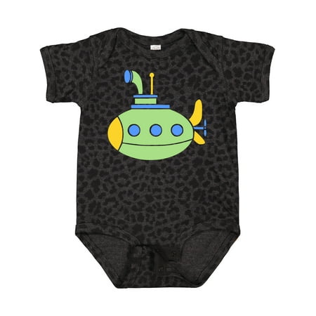

Inktastic Cute Green Submarine Gift Baby Boy or Baby Girl Bodysuit