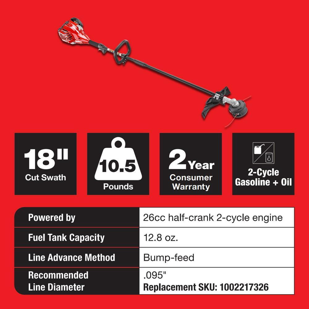 Homelite 2-Cycle 26 cc Straight Shaft Trimmer