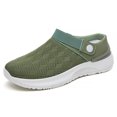 thumbnail image 1 of Zapatos de malla transpirables para mujer, zapatillas informales a la moda, calzado de media sujeción sin cordones, novedad de verano 2024, 1 of 5